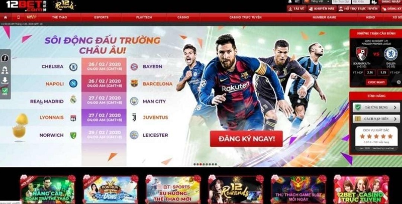 Casino tại 12Bet cho mọi tay chơi cá cược