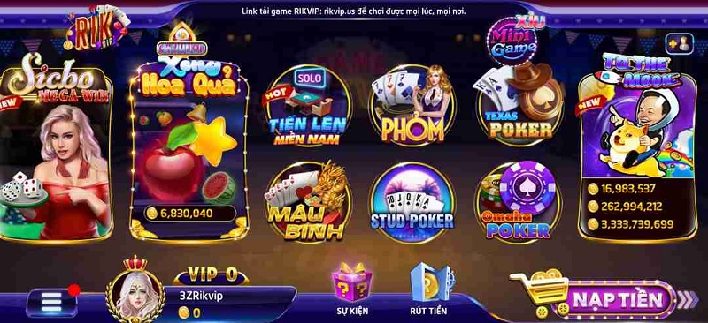 Hướng dẫn những thao tác để có thể chinh chiến game Tiến lên lại RikVIP