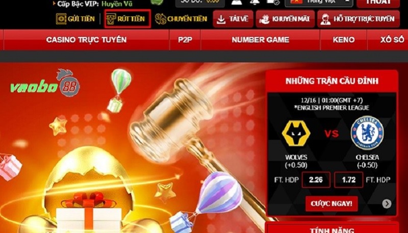 Hướng dẫn rút tiền 12bet nhanh gọn