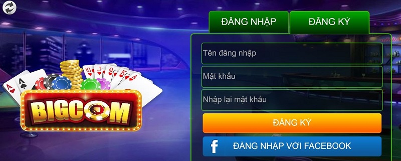 Hướng dẫn tạo tài khoản tại tại cổng game Bigcom vip